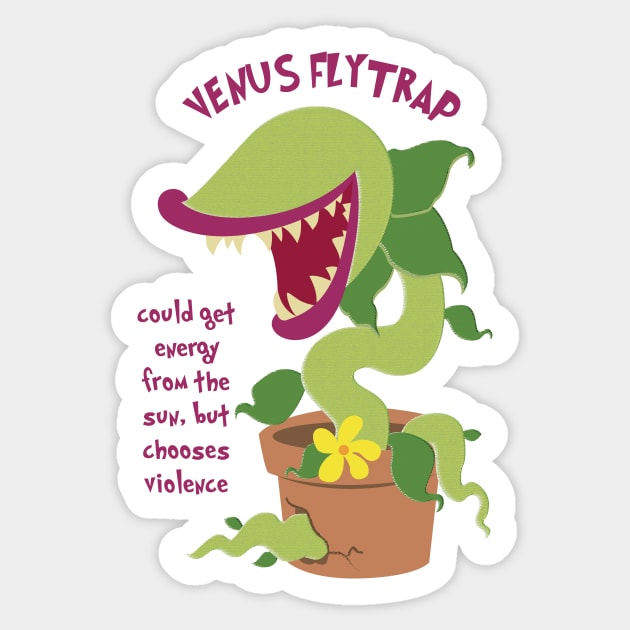 Venus Flytrap Sticker by Teamtsunami6